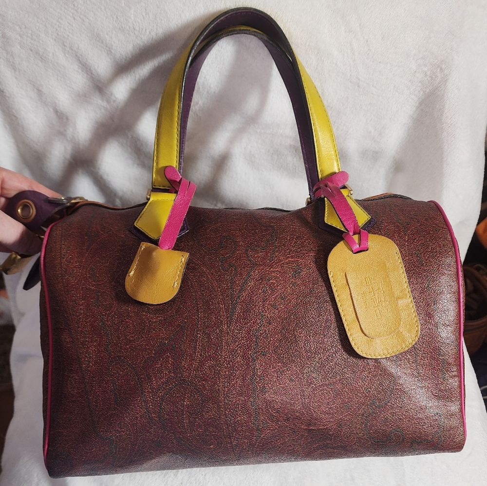 Etro Boston Bag WITH Lock and Key - Picture 5 of 16